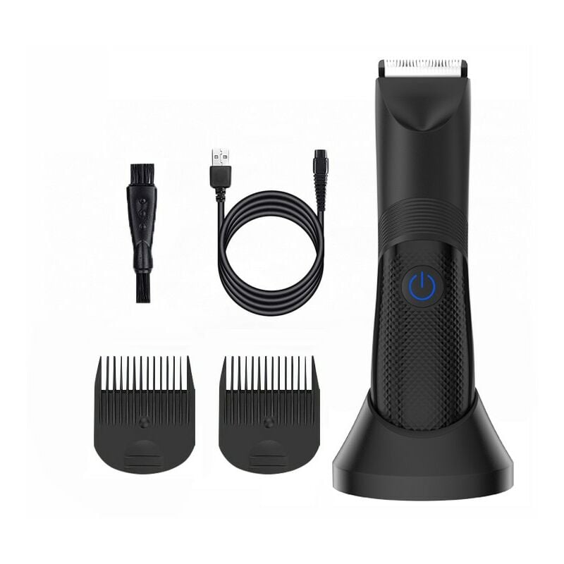 Jusch - Tondeuse multifonction, 4 accessoires, led, IPX7, usb-c, noir