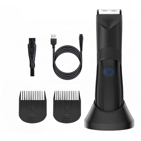 Tondeuse multifonction, 4 accessoires, LED, IPX7, USB-C, noir