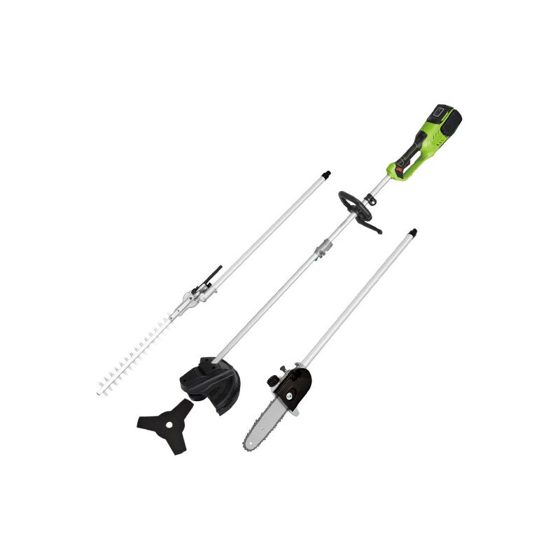 Tondeuse multifonction, 4 en 1, 2 x 24 V, sans piles