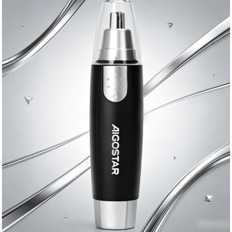 Tondeuse Nez et Oreilles Électrique Aigostar, Appareil Lavable et Compact, Coupe Précise Sans Irritation, Épilateur Facial Polyvalent pour Hommes et Femmes, Usage Nomade et Maison