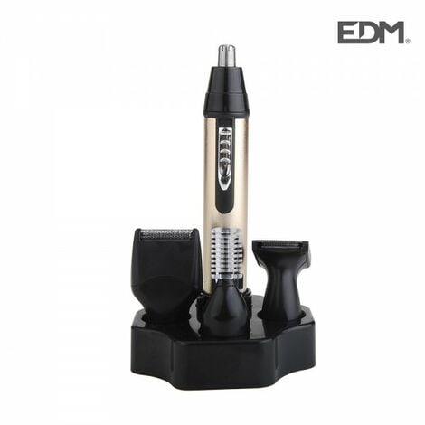 Tondeuse nez-oreilles à piles avec accessoires ø2x13,3cm edm