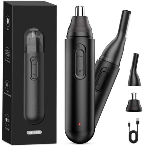 Tondeuse Nez Oreilles Sans Fil Multifonction – Coupe Poils Nez, Oreilles, Sourcils, Barbe & Corps, USB Rechargeable IPX7 Étanche, Précision Professionnelle pour Homme Femme