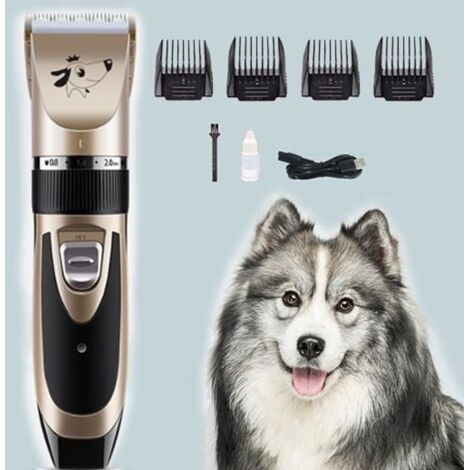 Tondeuse pour Chien Professionnelle Tondeuse Chien Poil Long Epais Electrique Sans Fil Kit Toilettage Chien Rasoir pour Chiens Chat