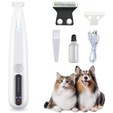 Tondeuse pour chien, tondeuse pour chien professionnelle pour chats pattes, yeux, oreilles, visage, corps