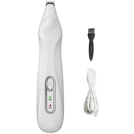 Tondeuse pour chiens avec lumière LED rechargeable sans fil, tondeuse à poils pour pattes de chats