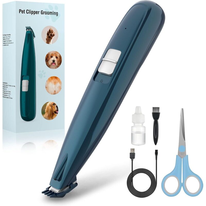 Tondeuse pour Chiens et Chats, Tondeuse Professionnelle sans Fil avec Lumière LED pour les Pattes, les Yeux, les Oreilles, le Visage et le Corps.