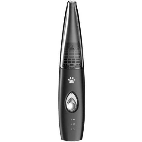 Tondeuse pour chiens et chats, tondeuse silencieuse avec lumière LED pour la coupe des pattes - Noire