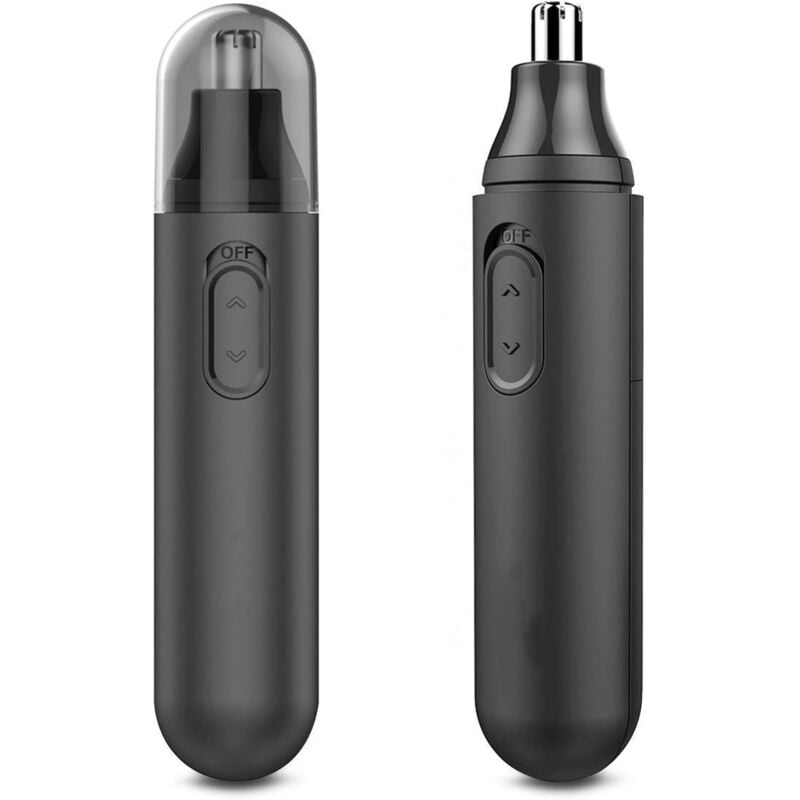 Tondeuse pour poils du nez et des oreilles Tondeuse électrique tout-en-un pour poils du nez et des oreilles avec lame à double tranchant rotative à
