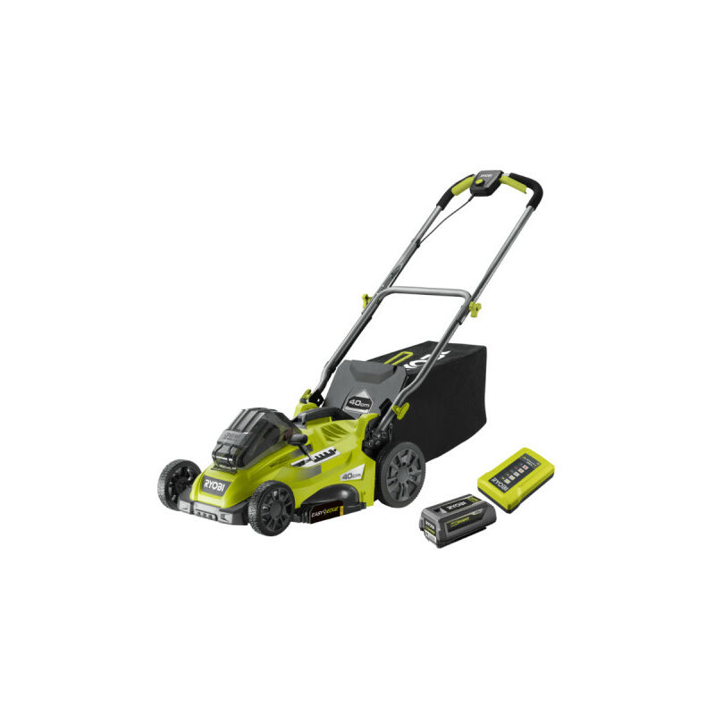 Tondeuse poussée 36V - coupe 40cm - 1 batterie 5,0Ah - 1 chargeur - RLM36X41H50G - Ryobi