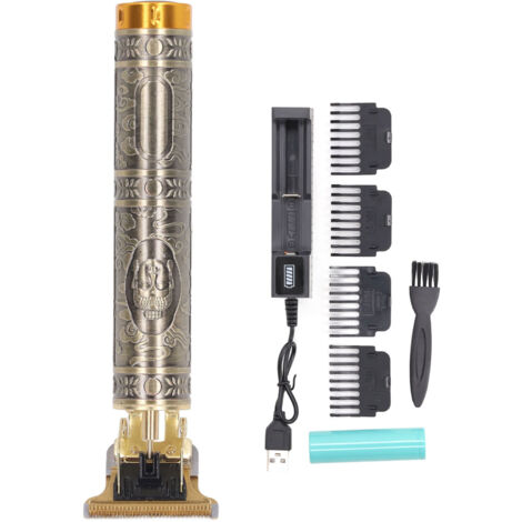 Tondeuse Professionnelle Lame T avec Base de Charge et Support Bouddha - Kit Portable