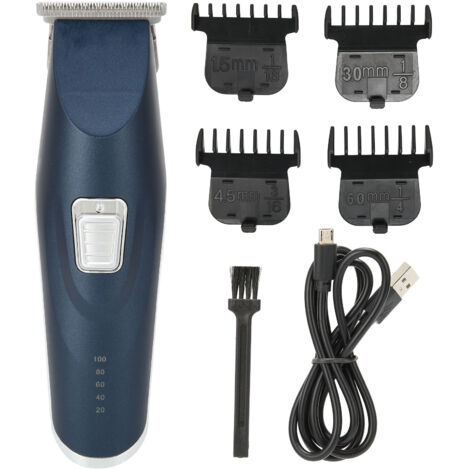 Tondeuse Professionnelle pour Hommes, Rechargeable USB, Kit de Coupe et Soins Capillaires