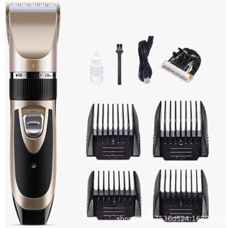 Tondeuse professionnelle pour poils de chien longs et épais, tondeuse électrique rechargeable silencieuse pour animaux pour chats et chiens, ensemble de tondeuse pour poils de chien