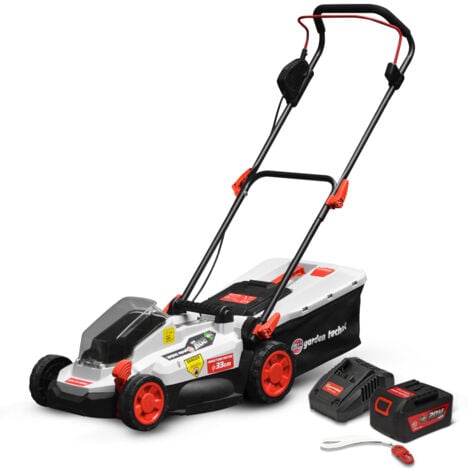 ELEM GARDEN TECHNIC Tondeuse rechargeable 20V-4Ah - 33 cm - Batterie et chargeur fournis