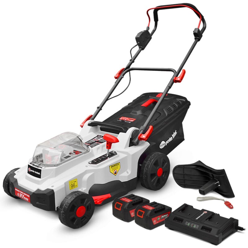 Tondeuse rechargeable 40V (2x20V) 37cm - Batteries et chargeur fournis - Elem Garden