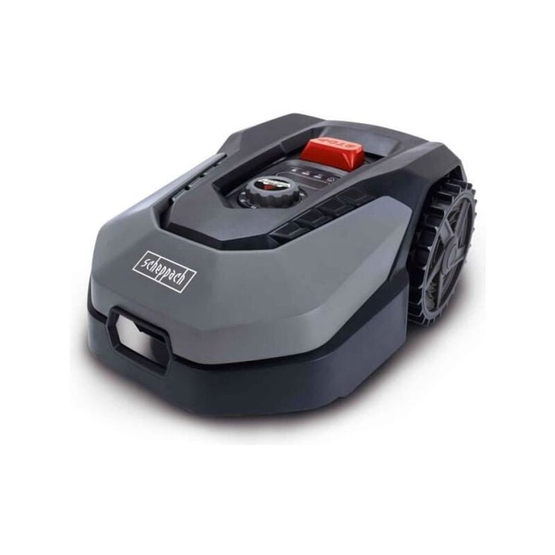 Robot tondeuse connecté 900m2 Scheppach RoboCut XXL900 avec station de recharge Jusqu'a 900 m² Capteur de pluie WiFi & b