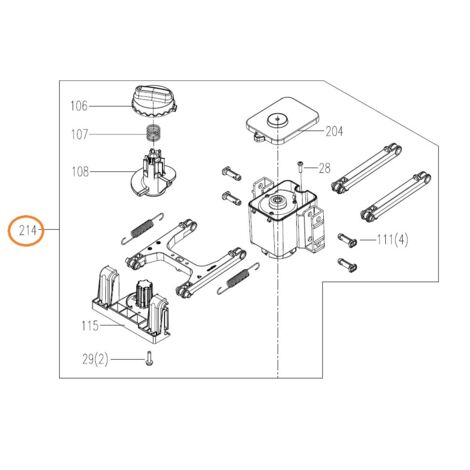 Tondeuse robot ORIGINAL WORX WR167E - Moteur de lame