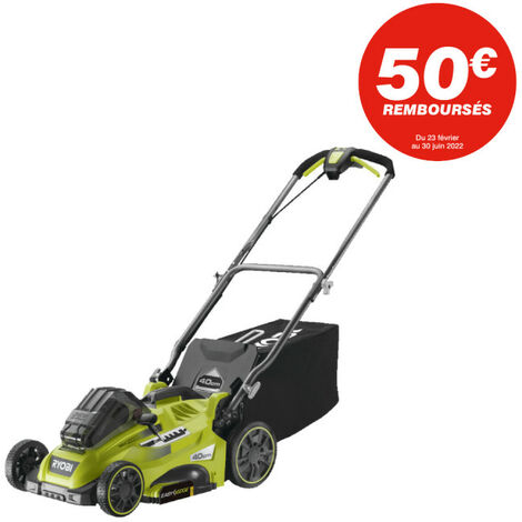 Tondeuse RYOBI 36V - coupe 40cm - 1 batterie 5,0Ah - 1 chargeur - RLM36X41H50PG