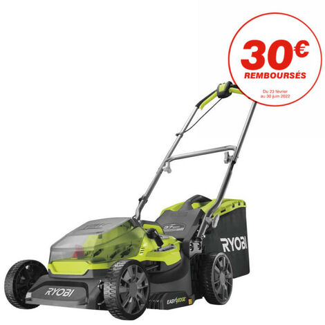 Tondeuse RYOBI - RY18LMX37A-150 - 18V OnePlus Brushless - coupe 37cm - 1 batterie 5,0 Ah - 1 chargeur rapide