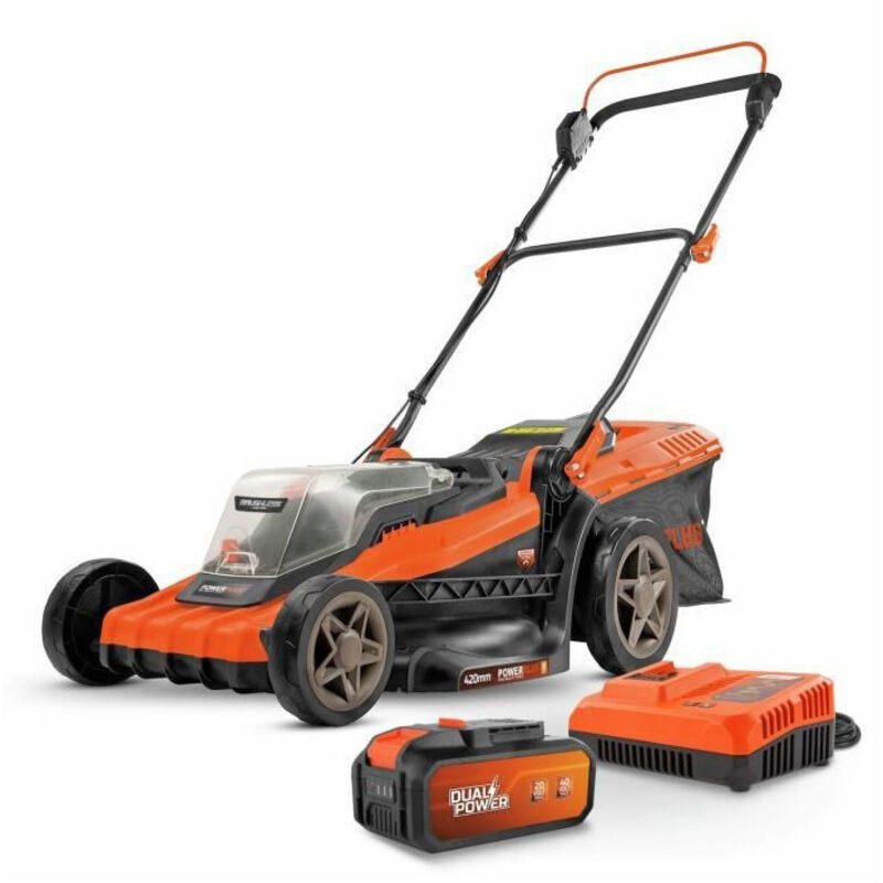 Powerplus Tondeuse &agrave; Gazon Dual Power 4Ah Battery 20V