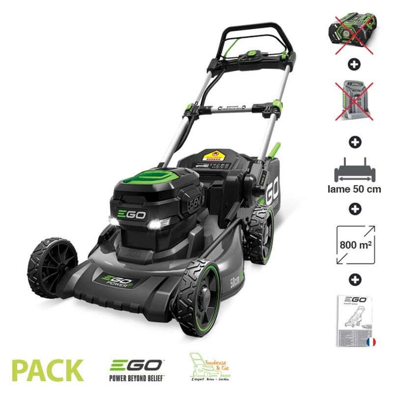 Ego Power+ - Tondeuse sans fil carter acier ego lame 50cm sans batterie ni chargeur