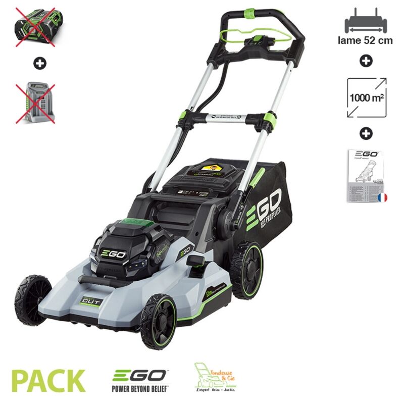 Ego Power+ - Tondeuse sans fil ego lame 52cm sans batterie ni chargeur