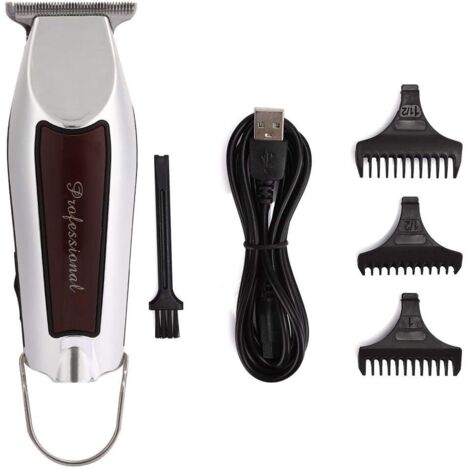 Tondeuse Shaver, Cheveux Professionnelle USB Rechargeable Electric Hair Clipper Modélisation des Sculpture Rasoir Machine de Coiffure(USB Charge) - Charge