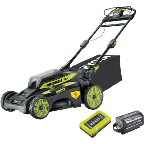 Tondeuse sur batterie 51cm de coupe RYOBI RY36LMX51A-160 - Livré avec 1 batterie 36V 6.0Ah et chargeur rapide