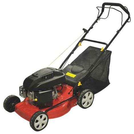 Tondeuse thermique autoportée 46 cm – Moteur 4T 139cc – 8 hauteurs de coupe – Sac de ramassage 50L – Zone de travail 900-1600m² – Excel