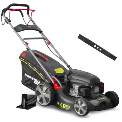 Tondeuse thermique autotractée 144.3cc - 46cm livrée avec 2 lames + mulching - Gardeo Pro