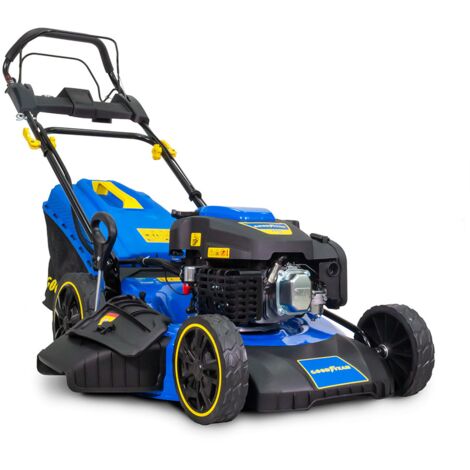 Tondeuse thermique Autotractée 7.5CV Démarrage électrique Moteur 4T OHV 224 cm³ Surfaces 2000m² GOODYEAR