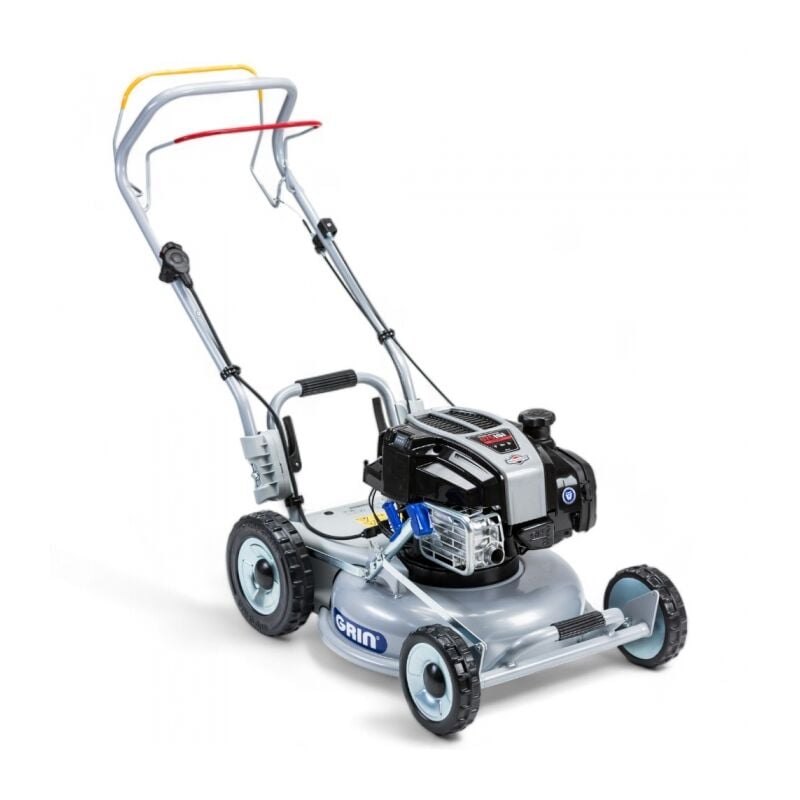 Tondeuse thermique Briggs Stratton 163 cm3, démarrage électrique - Mulching avancé, 1200m2, 1 Vitesse av Grin HM46A-IS
