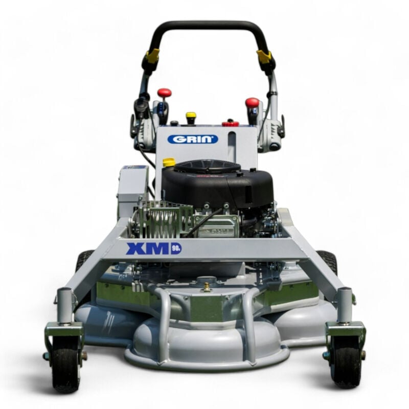 Grin - Tondeuse thermique professionnelle 90 cm, mulching 5200 m²/h, braquage zéro turn XM90A