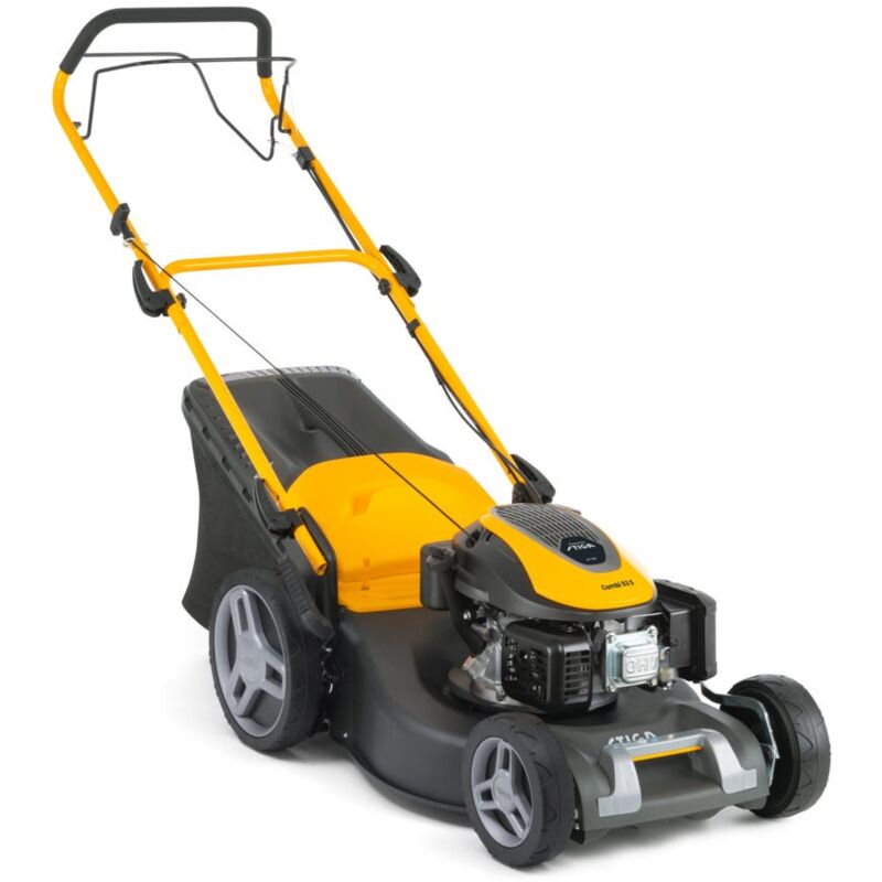 Stiga - Combi 53 s Tondeuse Automotrice, Moteur Thermique 166 cm³, 51 cm de Largeur de Coupe, 3-en-1, Bac de Ramassage de 60L
