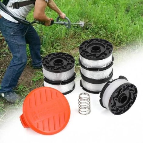 Tondeuse,Areryoushop – bobine de remplacement pour ligne de tondeuse à fil, 0.065'" , pour BLACK + DECKER, lot de 6, 30ft, AF 100