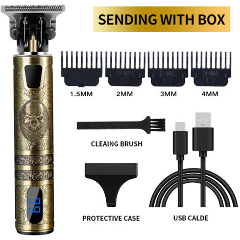 Tondeuses à cheveux pour hommes, tondeuses à barbe électriques professionnelles, C