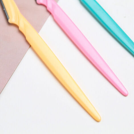 tondeuses à sourcils pointues en acier inoxydable, grattoir à maquillage, grattoir à cheveux, tondeuse à sourcils, outil de beauté