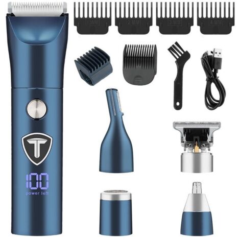 Tondeuses corps, rasoirs électriques à lames en céramique remplaçables, tondeuses cheveux et barbe