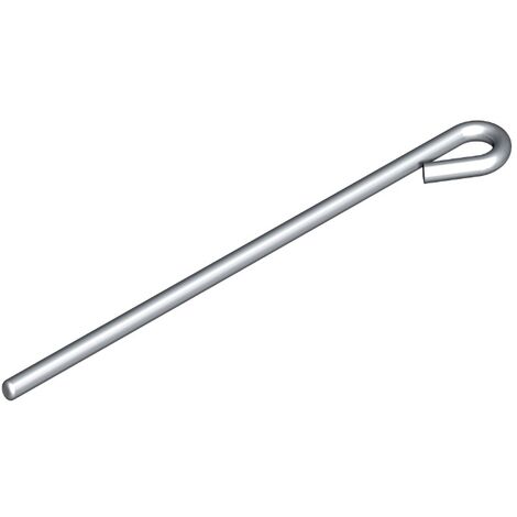 Tondino ad Occhiello Dritto  4 mm Lunghezza 50 cm - Confezione 10 Pezzi