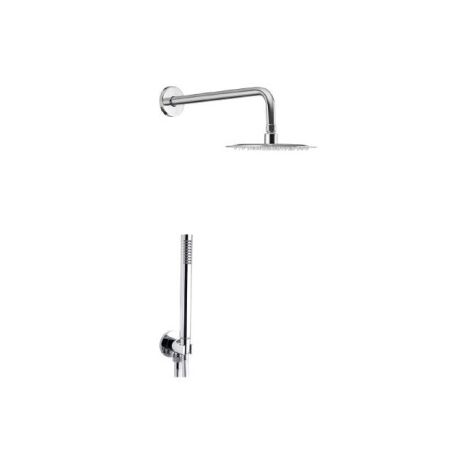 TONDO Doccetta ABS 1 Getto Con Ugelli Anticalcare  Misura Soffione 20 cm