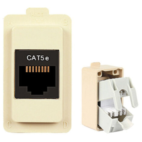 TONDO ECL 2583 PRESA TELEFONICA RJ45 CAT5  10 PZ
