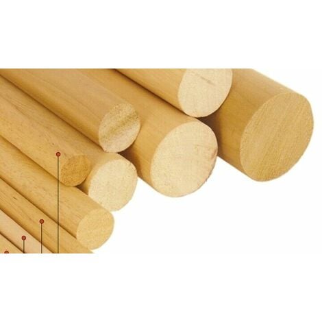 Bastone tondo legno duro 1m