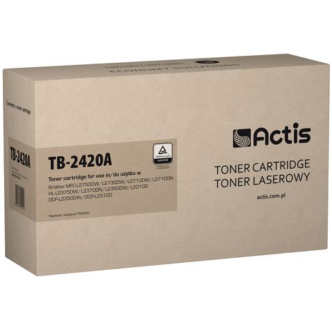 Toner Actis TB-2420A (remplacement pour Brother TN-2420A Supreme 3000 pages noir)