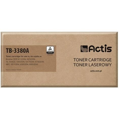 Toner Actis TB-3380A (remplacement pour Brother TN-3380 Standard 8000 pages noir)