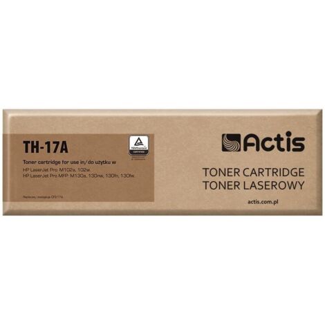 Toner Actis TH-17A (remplace HP 17A CF217A Standard 1600 pages noir)