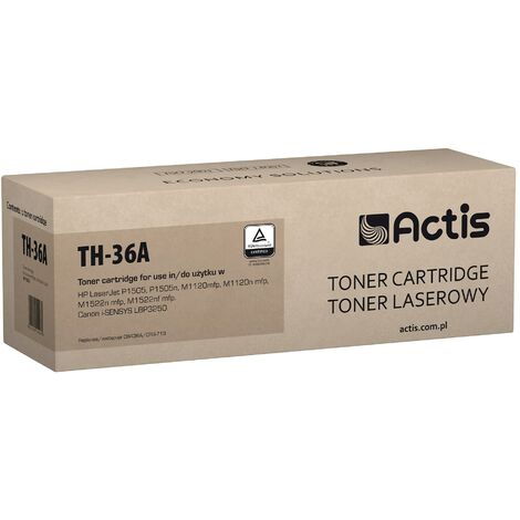 Toner Actis TH-36A (remplace HP 36A CB436A. Canon CRG-713  Standard  2000 pages  noir)