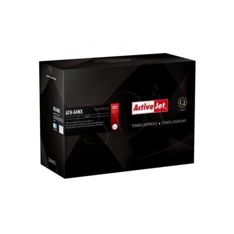 Tóner Activejet ATH-64NX - Reemplazo HP 64X, 24 000 páginas