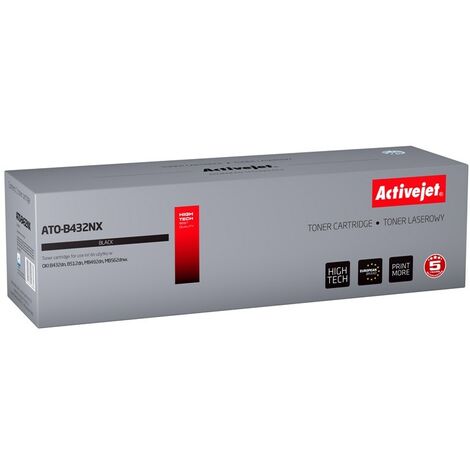 Toner Activejet ATO-B432NX (remplacement pour OKI 45807111  Supreme  12 000 pages  noir)