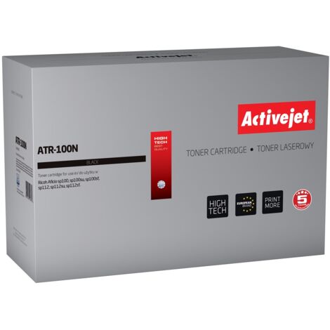 Toner Activejet ATR-100N (remplacement pour Ricoh SP100 / SP112 / 407166 Supreme 1200 pages noir)