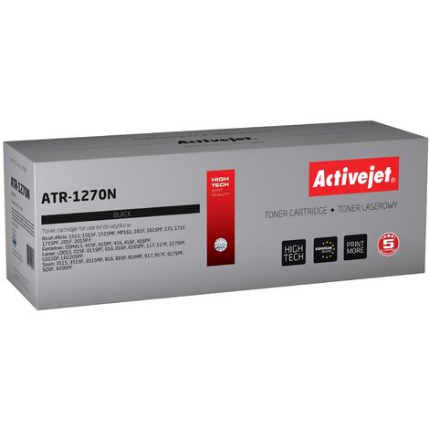 Toner Activejet ATR-1270N (remplacement pour Ricoh 1270D 888261 Supreme 7000 pages noir)
