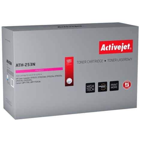 Tóner ActiveJet para HP 504A CE253A nuevo ATH-253N
